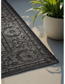 Fekete-fehér kültéri-beltéri szőnyeg 120x170 cm Duet Kona – NORTHRUGS