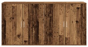 2 db oldalnézet régi fa 79x38x80 cm mérnöki fa