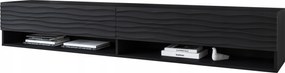 Modern Tv szekrény Apollo I 180 cm, Lowboard Mdf, Rtv komód, hullám