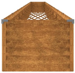 corten acél kerti magaságyás 960x50x36 cm