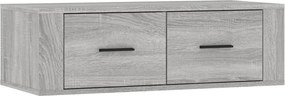 vidaXL szürke sonoma színű szerelt fa függő TV-szekrény 80x36x25 cm