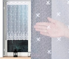 Karolina Jacquard mintás függöny 054160 magasság 100cm, fehér színben (méterenként)