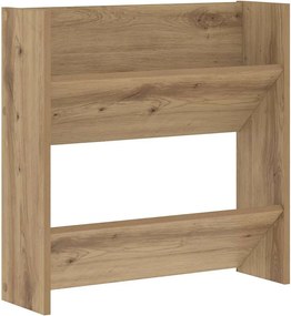 vidaXL Cipőszekrény polcokkal Artisan tölgy 60 x 18 x 60 cm Faanyag