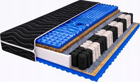 Zsebes matrac Masszírozó Kókusz Kétoldalas 80x200 Fekete pocket 7 Zóna