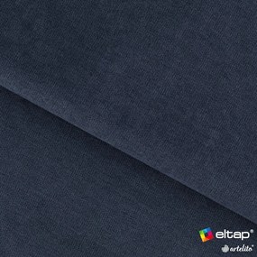 Sötétkék zsenília kinyitható-tárolóhelyes kanapé 155 cm Laine – ELTAP