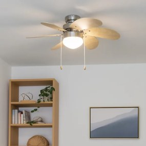ZEVENTI - Mennyezeti ventilátor FAMARA 1xE14/60W/230V bézs