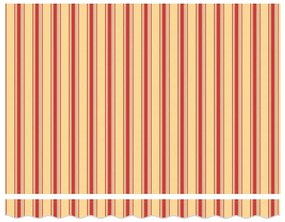 Behúzható napellenző Sárga és narancs 350x250 cm szövet