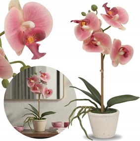 Mesterséges orchidea, orchidea Cserépben, Mint Egy Élő Prémium Díszvirág 30 cm