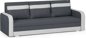 KONRAD Háromszemélyes kinyitható kanapé Szürke/fehér