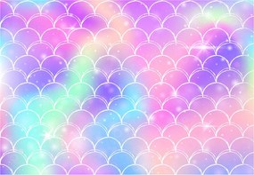 Fotótapéta Pasztell pikkelyek Iridescens Színszimfónia 300x210 +ragasztó