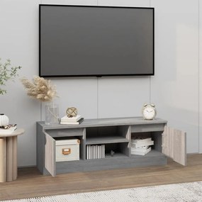 szürke sonoma színű TV-szekrény ajtóval 102 x 30 x 36 cm