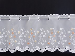 Mg Irigység 667 fátyol fehér hímzés Bézs 300x50cm M