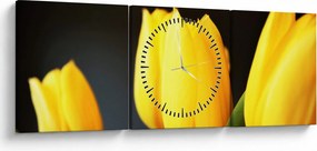 Tulipán képe (órával) (90x30 cm)