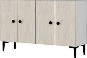 Pella 120 - White, Travertine