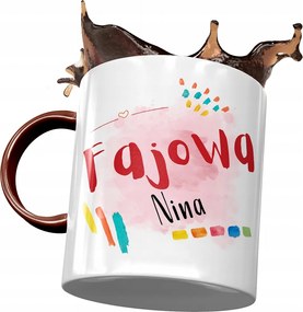 Bordó Bögre Nina Feleség Barátnő Ajándék Nyomtatott Fotóval