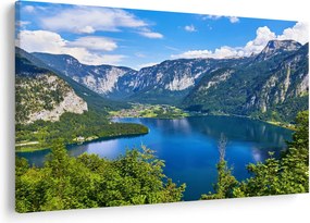 Kép - Hallstatt tó, Hallstatt, Austria (90x60 cm)