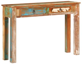 tömör újrahasznosított fa tálalóasztal 110 x 30 x 75 cm