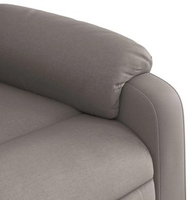 vidaXL tópszínű szövet felállást segítő dönthető fotel