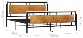 fém ágykeret 180 x 200 cm