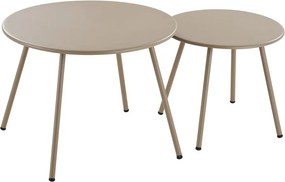 Bézs kárpitozott négyszemélyes kerti lounge szett Nilo – House Nordic