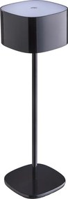 MIRAGE LED asztali lámpa 26 cm, fényes fekete