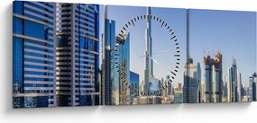 Kép - Dubai reggel (órával) (90x30 cm)