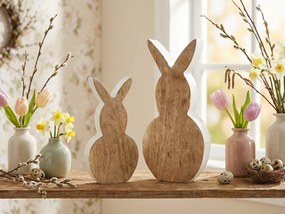 Fa húsvéti nyuszi NUBBIN 23 cm, fehér