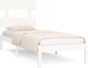 vidaXL fehér tömör fa ágykeret 100 x 200 cm