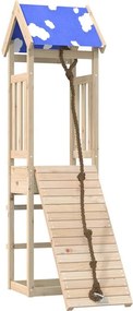 vidaXL tömör fenyőfa kültéri játszószett