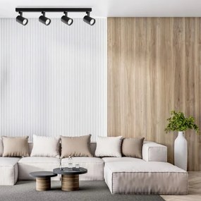 Spotlámpa LYNX 4xGU10/10W/230V fekete