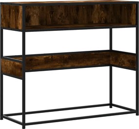 vidaXL füstös tölgy színű szerelt fa tálalóasztal 90x35x80 cm