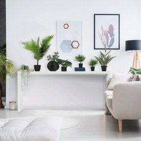 Konzolasztal, fehér, FITRON