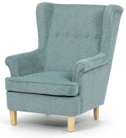 Füles fotel zöld szövettel. AK-388 GRN2