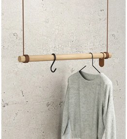 Natúr színű tölgyfa fali fogas 80 cm Swing M – LIND DNA