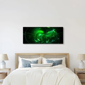 Kép - zöld absztrakció (120x50 cm)