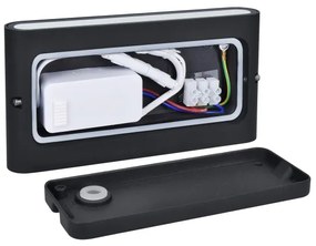 Solight WO800-B- LED Kültéri fali lámpa MODENA LED/12W/230V IP54 fekete