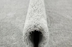 Szürke Csúszásgátló Szőnyeg Nappaliba Vastag Puha Shaggy 200x400 cm