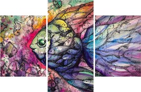 Kép - színes hal (90x60 cm)