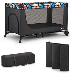 KINDERKRAFT - Utazó kiságy JOY 2 Happy shapes