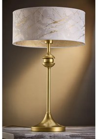 Jupiter 2112 - Asztali lámpa KASZMIR 1xE27/15W/230V fehér/arany/márvány dekor