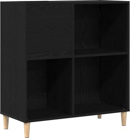 vidaXL Hanglemez szekrény Fekete tölgy 84,5 x 38 x 89 cm Faanyag