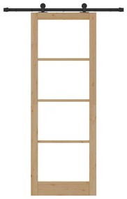 Csúszó Ajtó ORKDAL Barna 83 x 232 cm Fa és fém