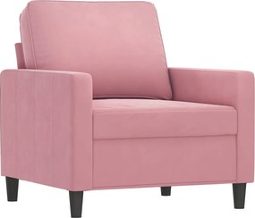 vidaXL rózsaszín bársony kanapéfotel 60 cm