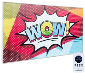 Klarstein Wonderwall Air Art 60, infravörös hősugárzó, 101 x 60 cm, 600 W, falra szerelhető, távirányító
