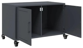 antracitszürke acél TV-szekrény 68 x 39 x 43,5 cm