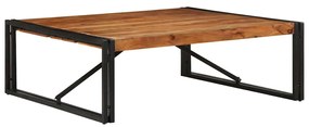 tömör akácfa dohányzóasztal 100x100x35 cm