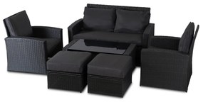 Keerti Ülőgarnitúra Szett Sötétszürke Színben FLORYDA