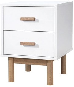 Fehér éjjeliszekrény Melanie – Støraa