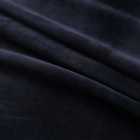 2 db fekete bársony sötétítőfüggöny gyűrűkkel 140 x 175 cm