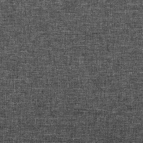 sötétszürke szövet fejtámla szárnyakkal 183x23x118/128 cm